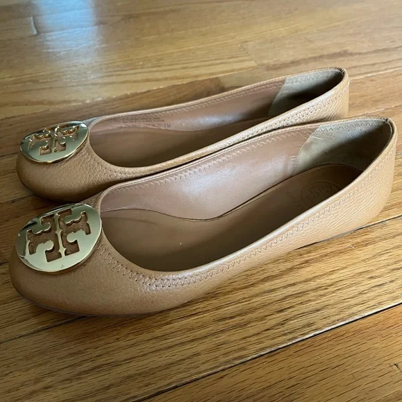Tory Burch Tan Leather Ballet Flats - Picture 4 of 8